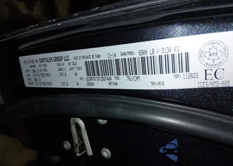 2015 Ram 1500 St из США, поврежденный, VIN 3C6RR7KT6FG567404